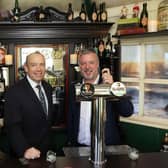 Portadown-based themed-interiors specialist, The Deluxe Group, launches a new mini Irish pub into the USA leisure market. Pub Óg was recently delivered to its first customers ahead of the firm's launch of its new Orlando base and a $750,000 investment. Pictured is Secretary of State, Chris Heaton-Harris with Colm O’Farrell, Executive Chairman, The Deluxe Group.