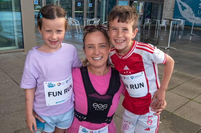 Pictured at the ABC Council fun run are, Melissa Lawson and children, Amelia (7) and Noah (9).