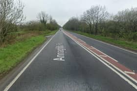 Lane closure at A5 Annaghilla Road, Ballygawley for resurfacing | Google