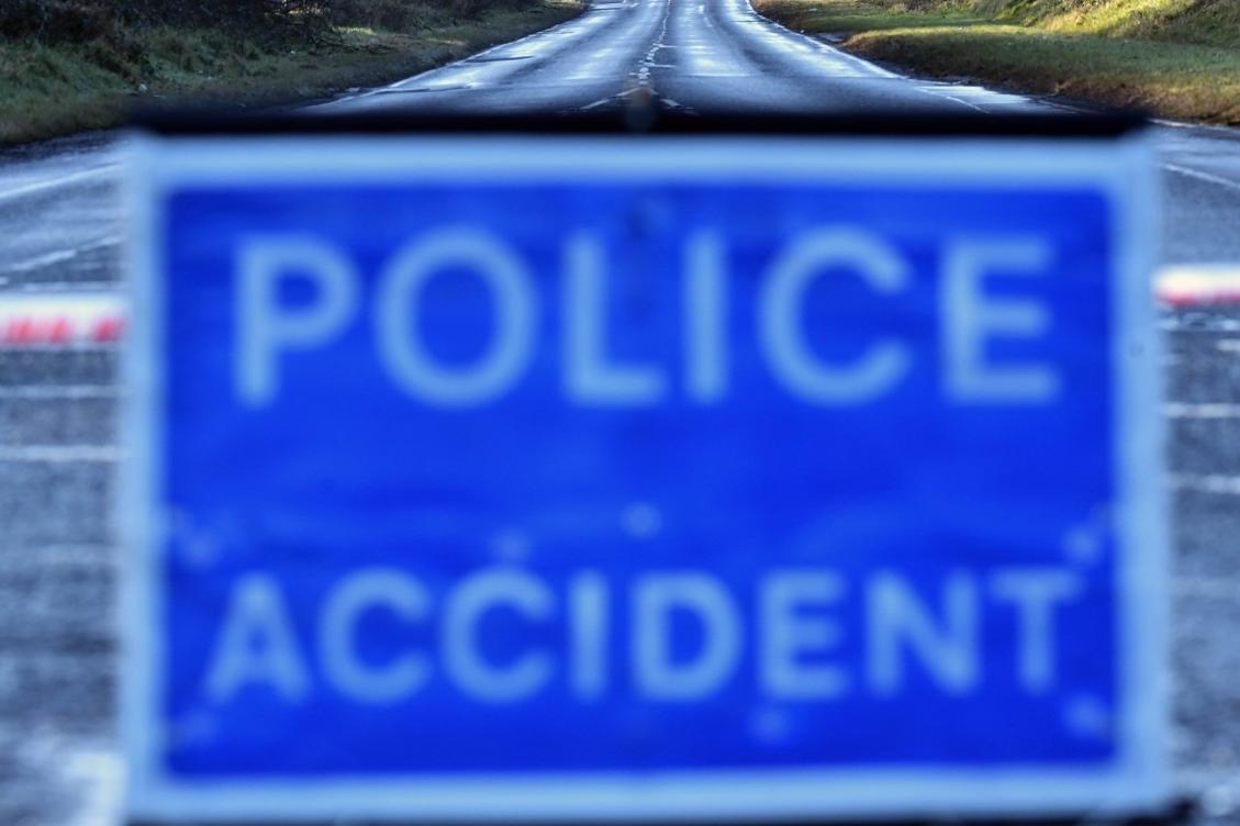 PSNI attend scene of a two vehicle crash in Craigavon, Co Armagh