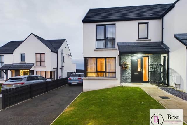 The three bedroom home was newly built in recent years.  Photo: Best Lets NI