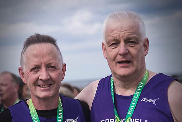 Michael Mulvenna and Colin Connolly at Ballyliffin