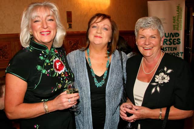 Attending the Macmillan Cancer Support gala evening in 2007 were, from left: Vicky Boland, Margaret Keenan and Gemma Heron.