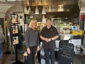 The owner of a popular Northern Ireland riverside coffee van Coffee at the Dock which was a ‘life-saver’ during the Covid pandemic for its outside location have revealed plans to close next month. Pictured is owner Frances Galbraith with colleague and friend Marjorie Mcilfatrick