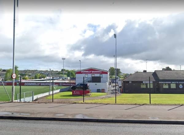 Dungannon Swifts ground at Stangmore Park. Picture: Google