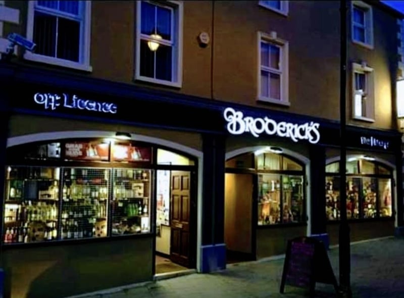 Having been a staple in Omagh for over 80 years, Broderick’s Off Licence is the perfect place to stop off for any type of alcohol. Joined onto the off-licence is Broderick’s Bar and Lounge, owned by the same family, making it the town’s oldest family-run bar.
For more information, go to brodericksomagh.com