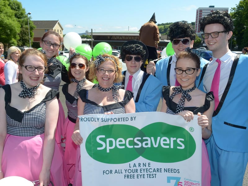 Specsavers staff join in the Larne Alive parade in 2014. INLT 25-430-PR