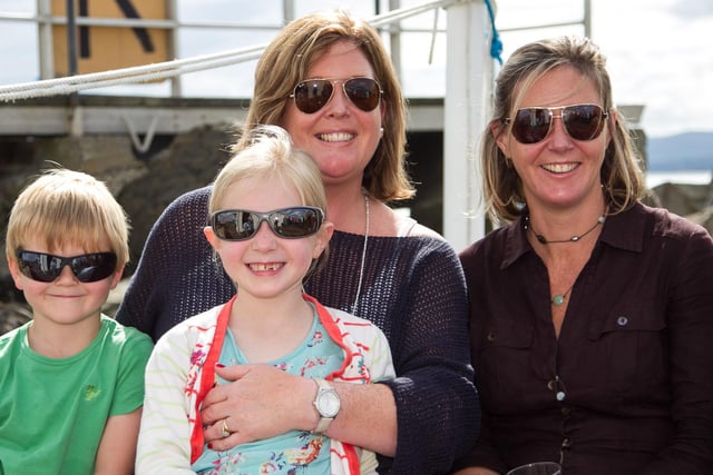 Henry and Eva Ralston, Coirle Butler and Ciara Ralston at Carrick Regatta.   INLT 35-422-RM