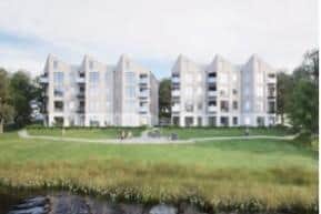 Plans for a mixed residential and retail development at Coleraine’s Beresford Place were recently received by council (pic; Studirogers/ Design Concept Statement)