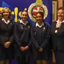 Queen’s Award recipients and Company Captains from 236th NI Armoy Presbyterian and 273rd NI Ballymoney Reformed Presbyterian picture with Isobel McKane, GBNI President. CREDIT GBNI