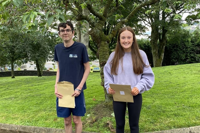 Katie Allen and Daniel Hill achieved 3 A* grades in Chemistry, Information Technology and Mathematics and Business Studies, Geography and Religious Studies respectively.