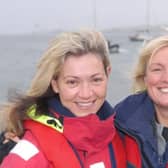 Fiona Grogan and Mandy Rodgers enjoying the East Antrim Boat Club Regatta in 2007.