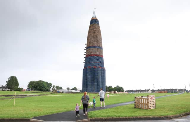 The Craigyhill bonfire in Larne, the biggest in Northern Ireland, attracted many visitors over the past number of weeks.