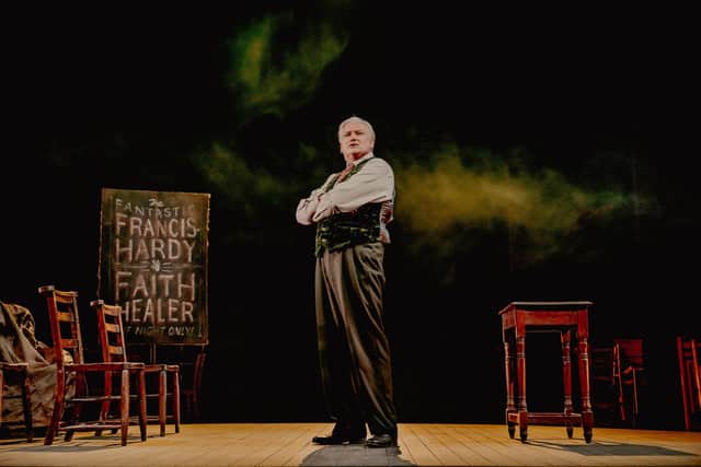 Conleth Hill starring as Frank in Faith Healer (A Lyric Theatre Production)