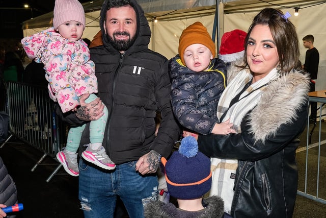 Some of those who attended the Coalisland Christmas Lights Switch on event.