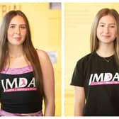 Emily Steele and Jasmine Gibson from JMDA, Ballyclare have been selected to represent Northern Ireland at Dance Excellence 2025 in Los Angeles.  Photo: JMDA