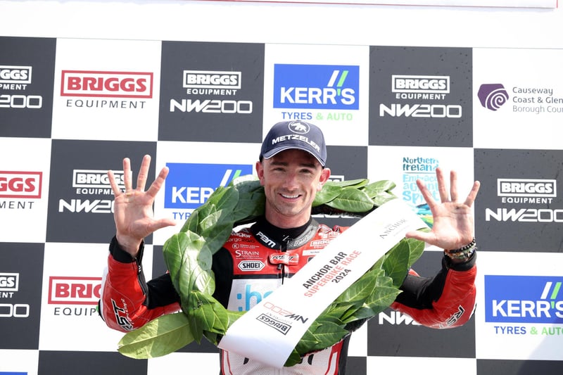 Glenn Irwin broke the Superbike win record by winning a 10th consecutive race in Saturday's second race