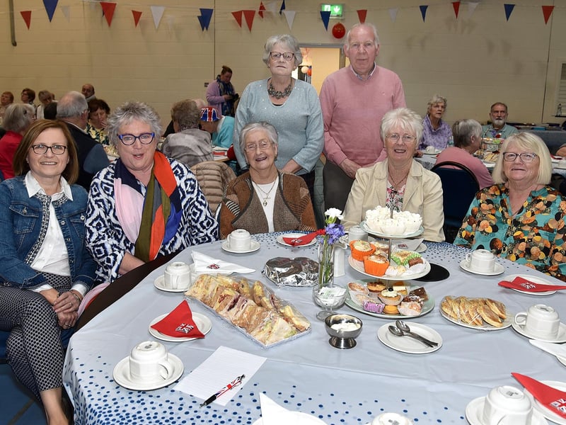 All smiles at the Richhill Presbyterian Tuesday Morning Club Coronation Tea event. PT17-266.
