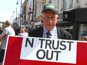Members of the public gathered at Coleraine Town Hall on Saturday to voice opposition to the loss of maternity services at Causeway Hospital.
