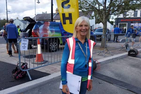 Dundonald woman Mags Mathieson received an MBE in the King's Birthday Honours for her service to athletics in Northern Ireland. Pic credit: Mags Mathieson