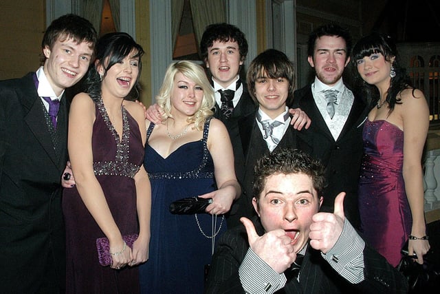 THUMBS UP...It's all systems go at Loreto College formal for these fun-loving students back in 2010.