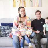 Ella Rose Smart pictured with big brother Daire and mum and dad Nicola and Niall. Picture: Brian Thompson