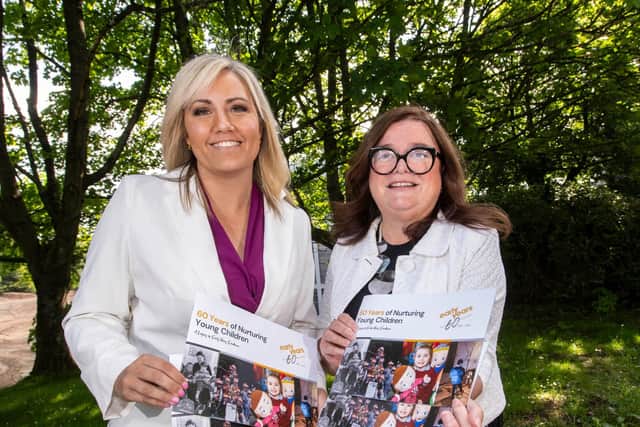 l-r; Diane Forsythe MLA, Assembly Private Secretary to the Education Minister and Pauline Walmsley, Chief Executive Early Years