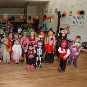 Children who attended the Ballygally Community Development Association Halloween party in 2006. LT44-354-PR
