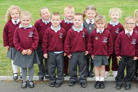 P1 pupils at Largymore Primary School, Lisburn in 2009.