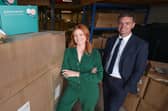 Linzi Rooney,  owner of Born & Bred, and Lee White,  business development manager, Ulster Bank. Photo: submitted