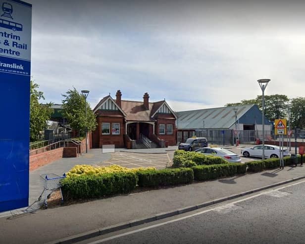 Court told of incident at Antrim Train Station. Photo by Google