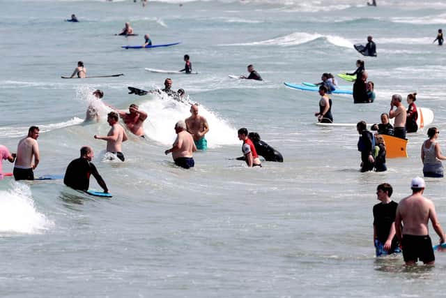 Enjoying fine weather in Portrush last summer. Picture: Steven McAuley/McAuley Multimedia