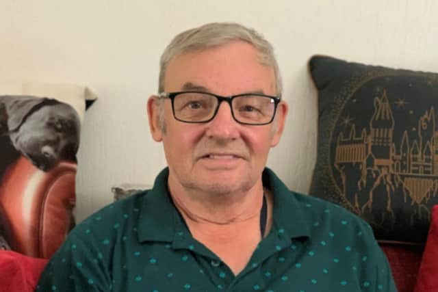Jock McGowan, who was recently diagnosed with a rare form of cancer called a Sarcoma, has issued advice to others to trust their instincts and follow up with their GP if they notice any signs or symptoms. Image credit: Supplied by South Eastern HSC Trust