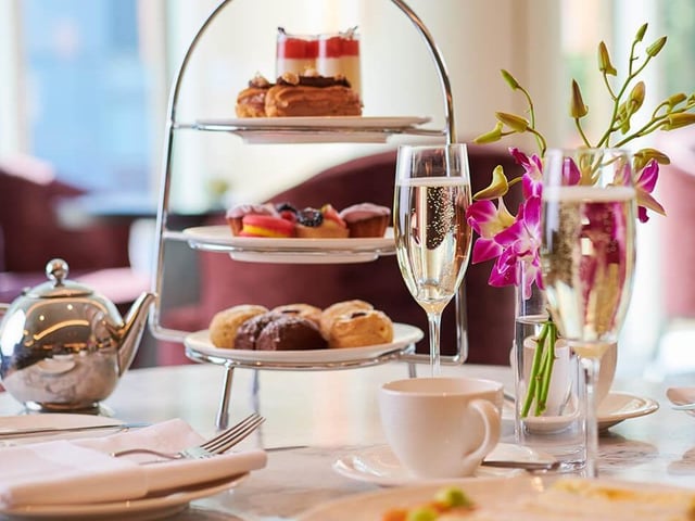 Bringing contemporary to the traditional, Grand Central Hotel offers a variety of sweet and savoury options that are guaranteed to have your mouth watering. Enjoyed in The Observatory, start your experience off with hors d'oeuvres, before relishing in sandwiches, scones and a patisserie selection.
For more information, go to grandcentralhotelbelfast.com/dining/afternoon-tea