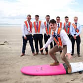 Having fun on the beach at Rossnowlagh.