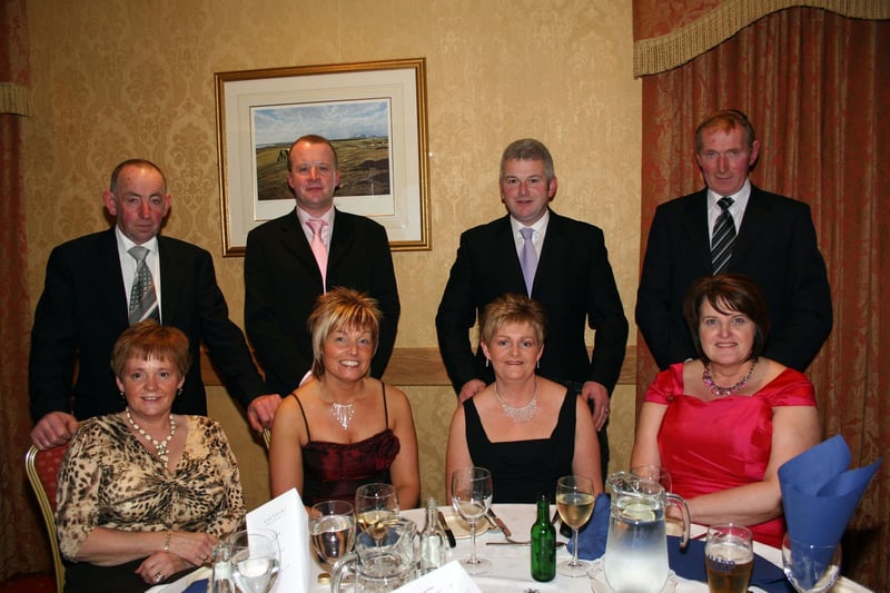 David and Sharon Bell and friends at the fundraising ball in 2007 in Edenmore Golf Club.