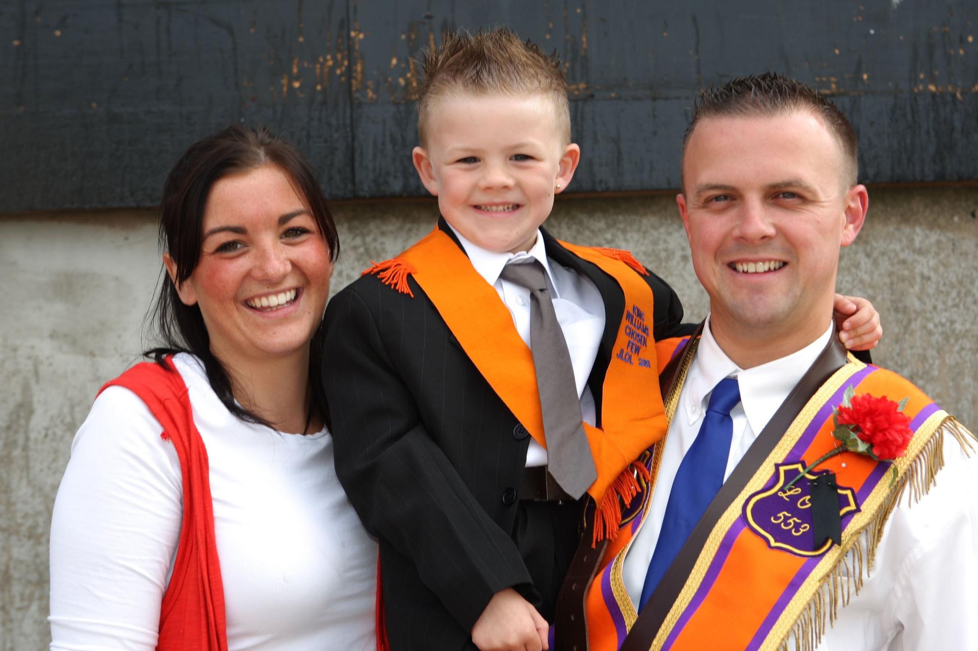 Jade, Jai and George Wilgaus in Carrick on the Twelfth morning  CT28-416RM