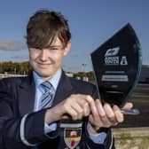 Jonathan Burrows of Cookstown High School who won an Outstanding Individual Achievement Award in the 2022 ABP Angus Youth Challenge for his contribution to his team’s project ‘The features of the Northern Irish beef farmer of the future.’ Pic: MCAULEY_MULTIMEDIA