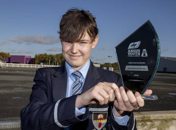 Jonathan Burrows of Cookstown High School who won an Outstanding Individual Achievement Award in the 2022 ABP Angus Youth Challenge for his contribution to his team’s project ‘The features of the Northern Irish beef farmer of the future.’ Pic: MCAULEY_MULTIMEDIA