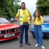 Megan and Johnny, Johnny is a member of the Waringstown Vintage Cavalcade and both Megan and Johnny received a kidney transplant. They both attended Waringstown Cavalcade in aid of N. Ireland Kidney Research Fund CREDIT: LiamMcArdle.com