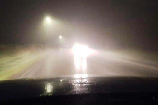 Police are warning of fog in the Armagh, Banbridge and Craigavon areas.