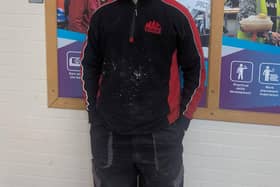 Apprentice Joe Cullen who placed third in the Automotive Body Repair Northern Ireland Regional Competition.  Joe is progressing to the UK qualifiers for WorldSkills UK this May.