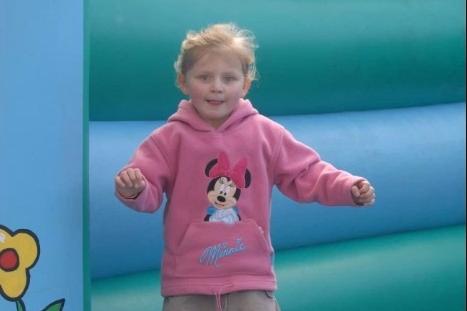 Amber Marcus was having a great time on the bouncy castle in Carnfunnock on Easter Monday in 2007.