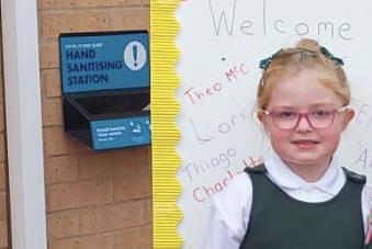Anna Steele (4) is Primary 1 at St.MacNissi’s.
