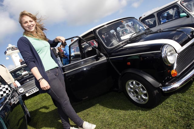 Cathy pictured with her ini during the Causeway Coast Mini Festival at the Dunluce Centre Portrush in 2010