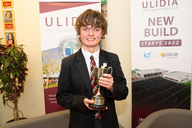Harry Stronge won the trophy for the most improved student at KS3.