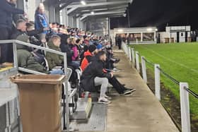 The crowd at Rathfriland's game against Dollingstown last week. They're at home again on Saturday, in a crunch clash against Coagh.