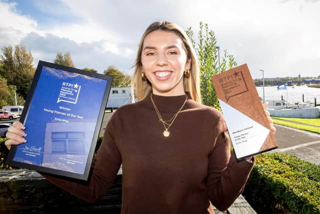 Dr Emily Wray who has been named a national finalist for the prestigious Royal Town Planning Institute (RTPI) Young Planner of the Year Award.