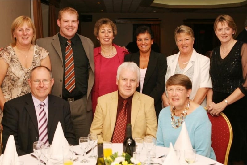 Downshire School teachers celebrate at the Clarion Hotel in 2007.