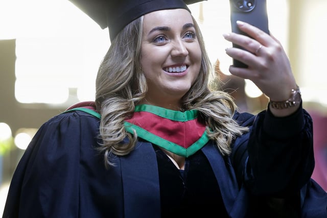 Amy Connolly from Galway graduates with Masters in Biomedical Science from the Ulster University Coleraine at the Graduation Winter Ceremony on Wednesday morning.
